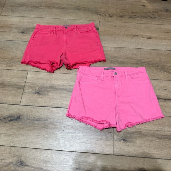 Joe's Jeans Bundle of 2 Pink Ozzie 4” Cutoff Denim Jean Shorts Size 31 - Picture 1 of 10